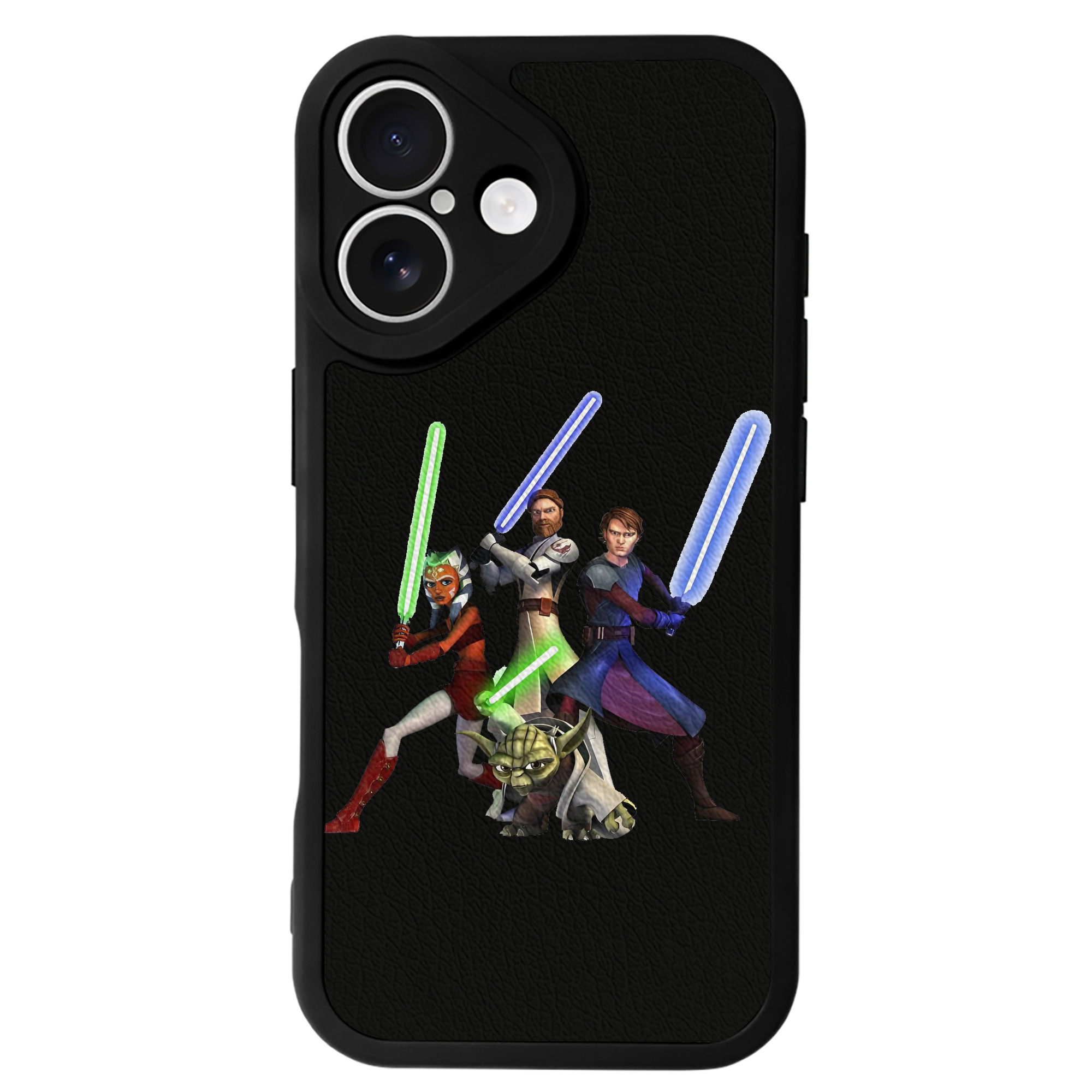 （画像用） スター・ウォーズ Star Wars 【iPhone 16シリーズ対応】シリコンスマホケース（レザー調） 材質：シリコン